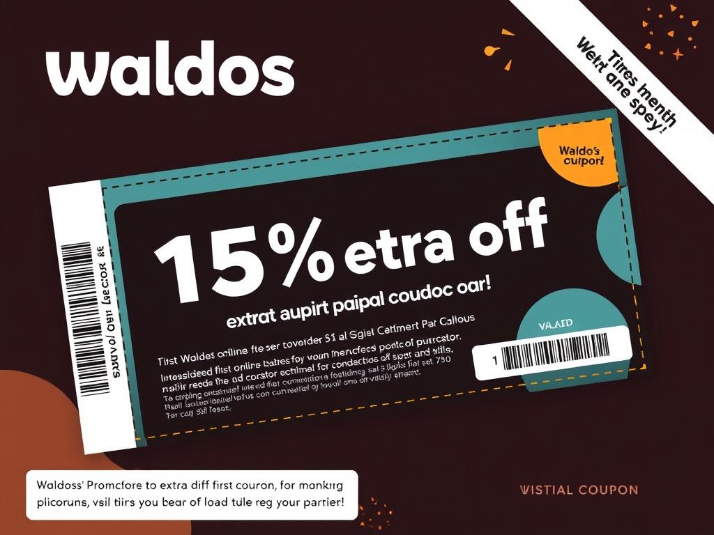 Cupón de descuento Waldos para 15% extra en primera compra en línea