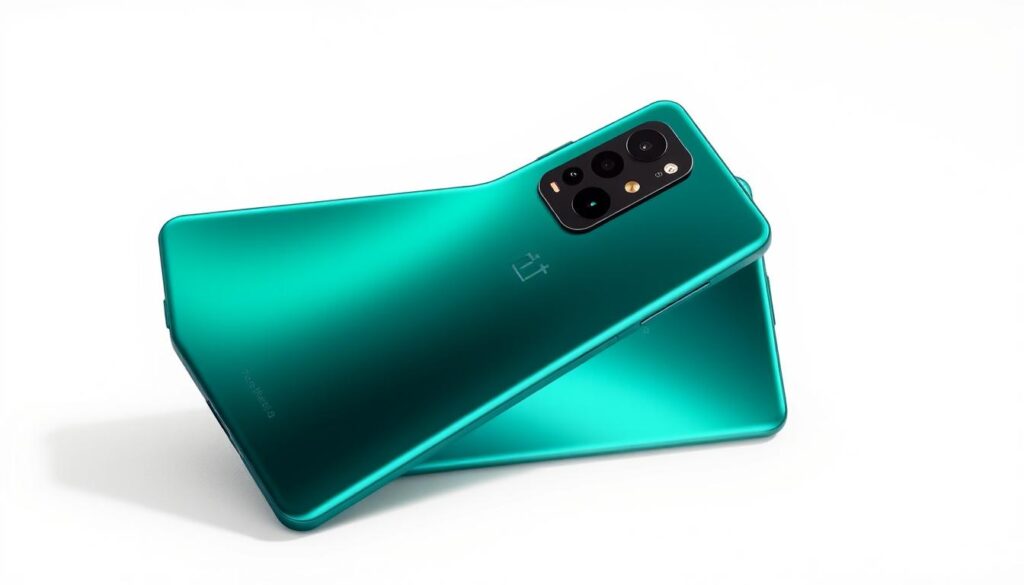 OnePlus 13 Pro con su diseño elegante y sistema de cámara Hasselblad en color verde esmeralda