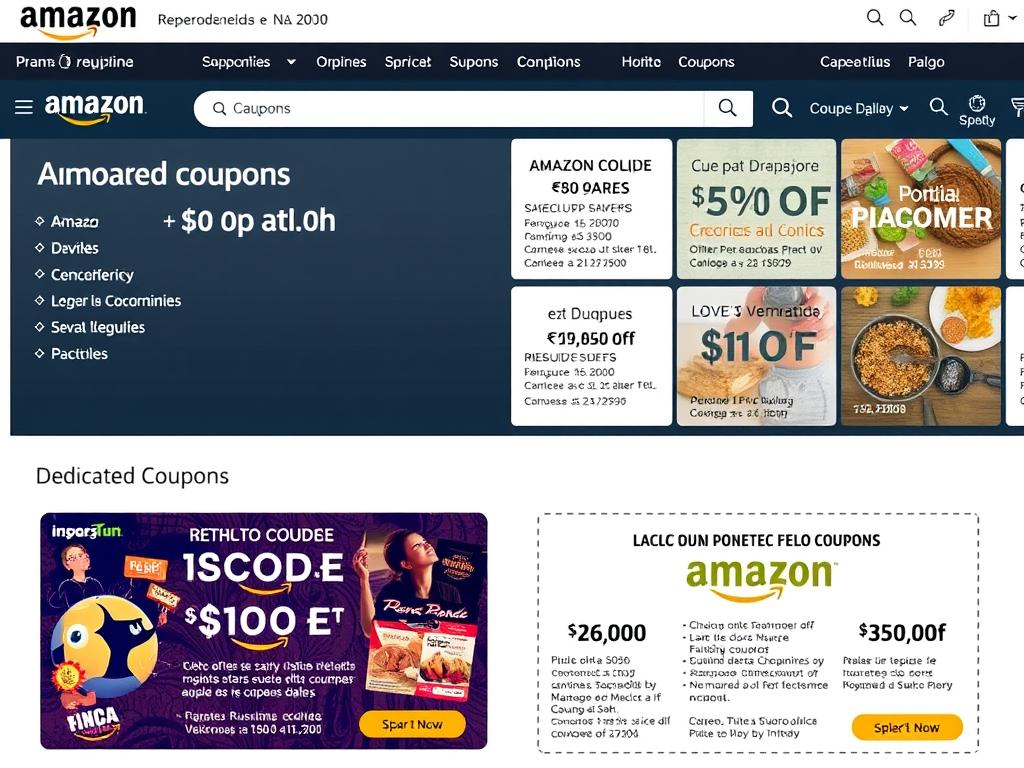 Sección de Amazon Cupones en la página web de Amazon México