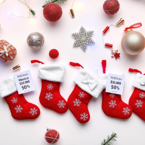 Decoraciones navideñas de SHEIN Mexico con ofertas especiales