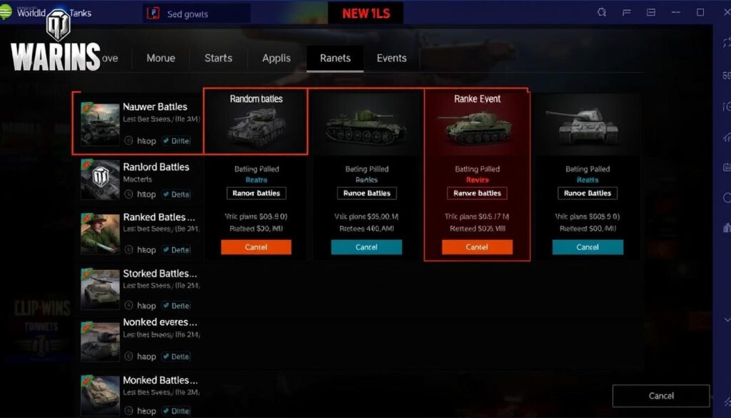 Diferentes modos de juego disponibles en World of Tanks Diferentes modos de juego disponibles en World of Tanks