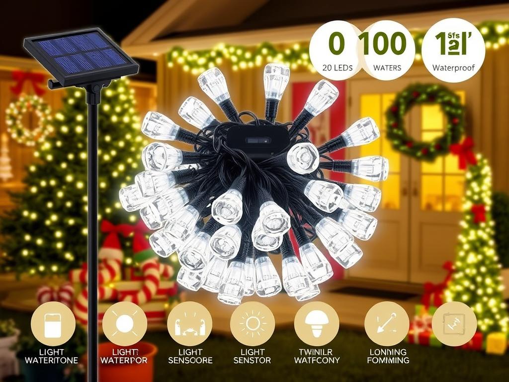 Luces LED solares para decoración navideña exterior en mejores ofertas de navidad en SHEIN Mexico Luces LED solares para decoración navideña exterior en mejores ofertas de navidad en SHEIN Mexico