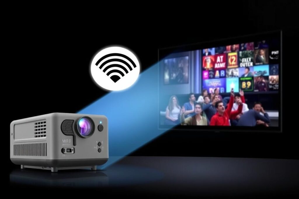 Mini Proyector Teckwe M5 con WiFi y soporte Full HD 1080P - mejores ofertas tecnología SHEIN México