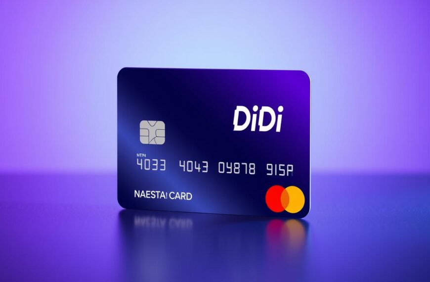 Tarjeta de crédito DiDi Card con logo de Mastercard y diseño exclusivo