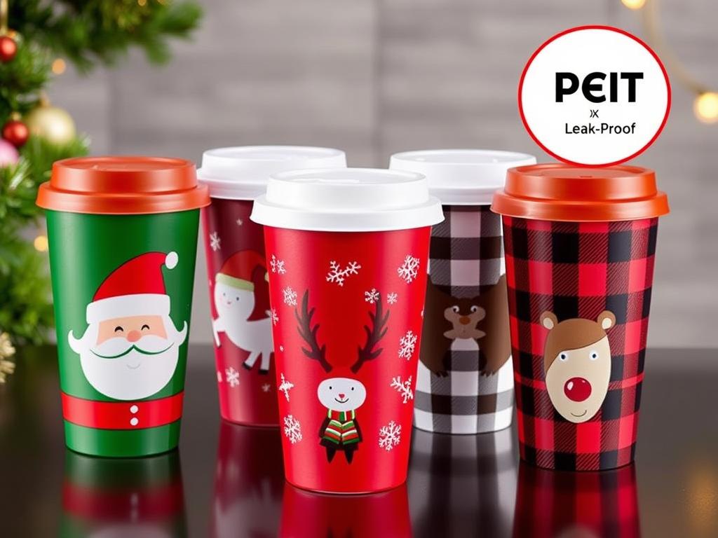 Tazas de café navideñas con tapa en mejores ofertas de navidad en SHEIN Mexico Tazas de café navideñas con tapa en mejores ofertas de navidad en SHEIN Mexico